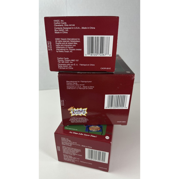 3 Rugrats Christmas Ornaments Tommy Chuckie Angelica Holiday Carlton Cards - Picture 5 of 16